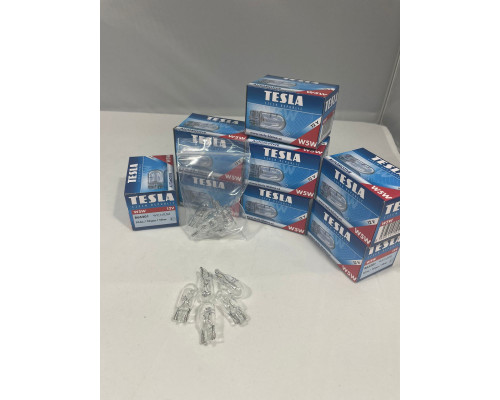 Лампа TESLA W5W W 2,1 x 9,5 d 5 W 12V, B65201, TESLA