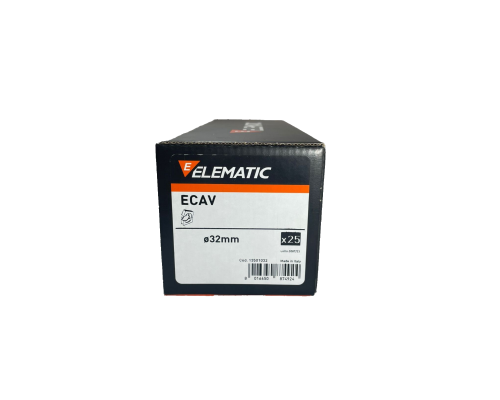 Фиксатор пластиковый для полипропиленовых труб ECAV 32 d=25-32 мм, 13501032, ELEMATIC