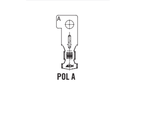 Клемма неизолированная кольцевая MIDI POL A M5 CuZn-Sn сечение провода 10-20, 1705855,