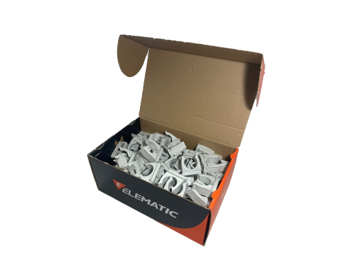 Фиксатор пластиковый для полипропиленовых труб ECLIP d=25 мм, 13502125, ELEMATIC