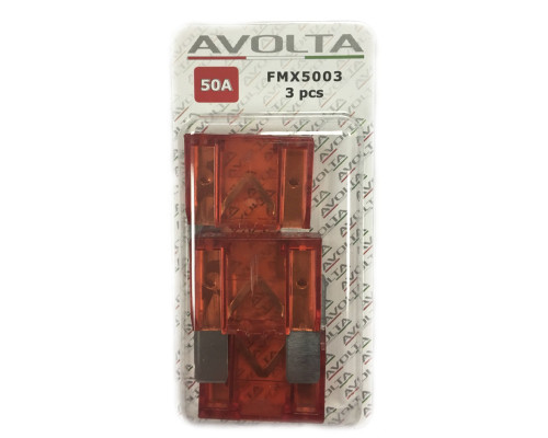 Предохранитель MAXI 50А (блистер 3 шт), FMX5003, AVOLTA