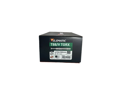 Дюбель-гвоздь потайной TORX 10X160 , 567008, ELEMATIC