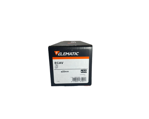Фиксатор пластиковый для полипропиленовых труб ECAV 25 d=20-25 мм , 13501025, ELEMATIC