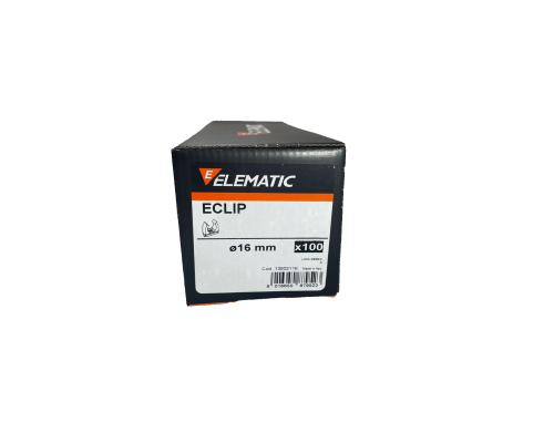 Фиксатор пластиковый для полипропиленовых труб ECLIP d=16 мм, 13502116, ELEMATIC