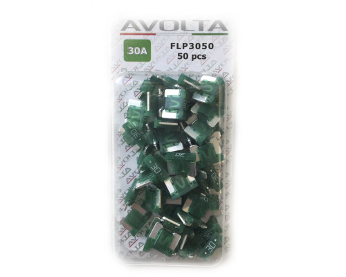 Предохранитель MINI LOW PROFILE 30А (блистер 50 шт), FLP3050, AVOLTA