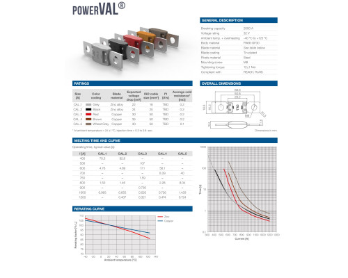 Предохранитель POWERVAL CAL.5, шт, 0601700,